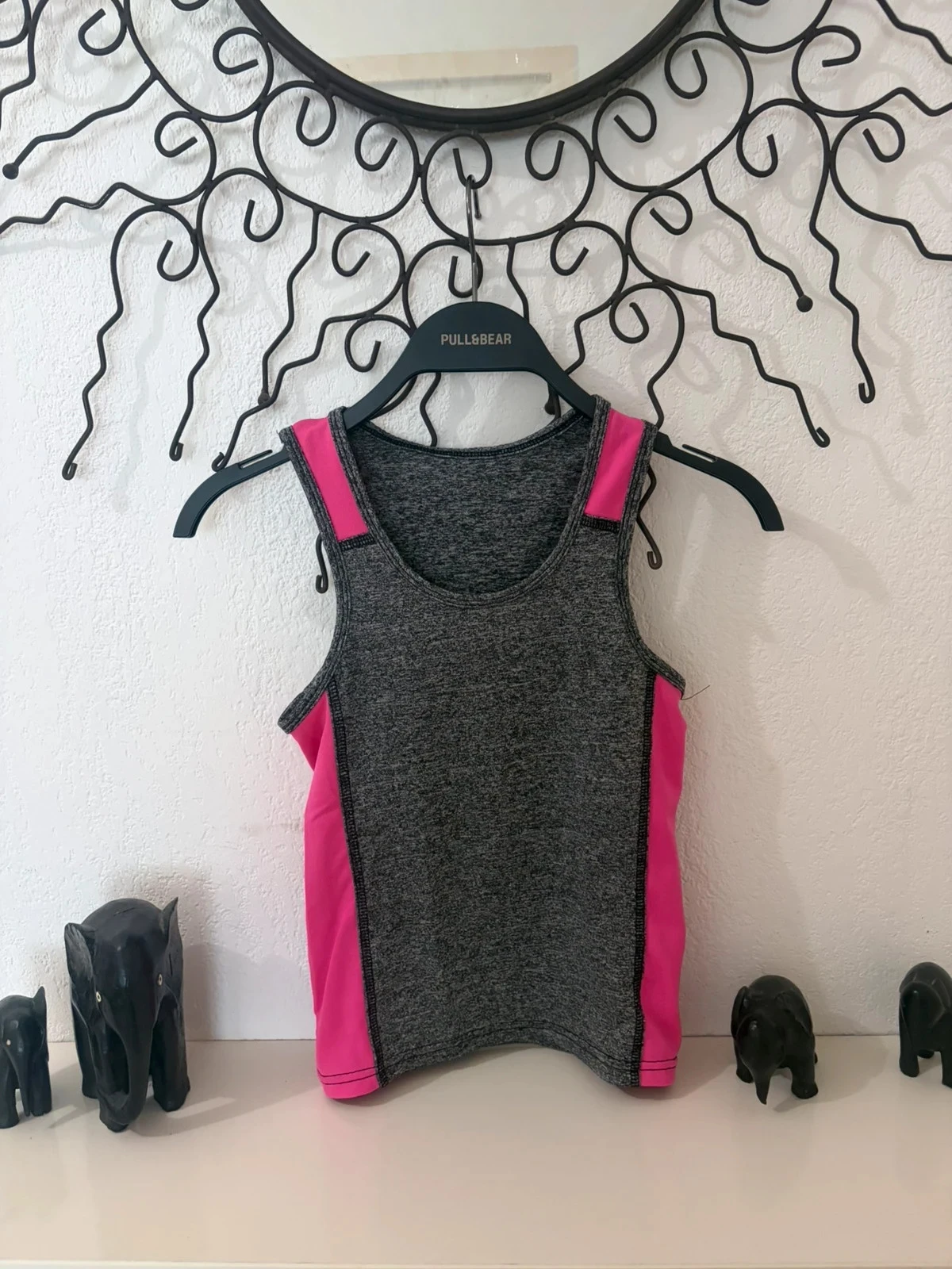 Two-tone Sports Tank Top Gray & Pink - Size 8 Years – photo 2